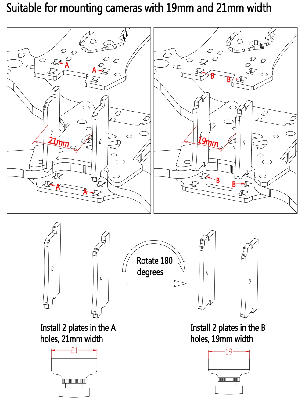 PHISITAL Beetle PX4 180mm Drone Quadcopter Carbon Fiber Frame for FPV RC Racing/4mm arm plate/4 inch propeller