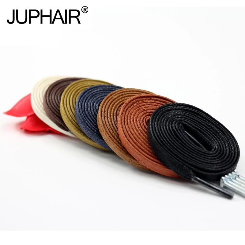 

JUP 1 Pair Length 60-180CM Waxed Cotton Flat Shoelaces Leather Shoes Shoestring Leather Boots Shoe Laces Martin Boots Shoelace