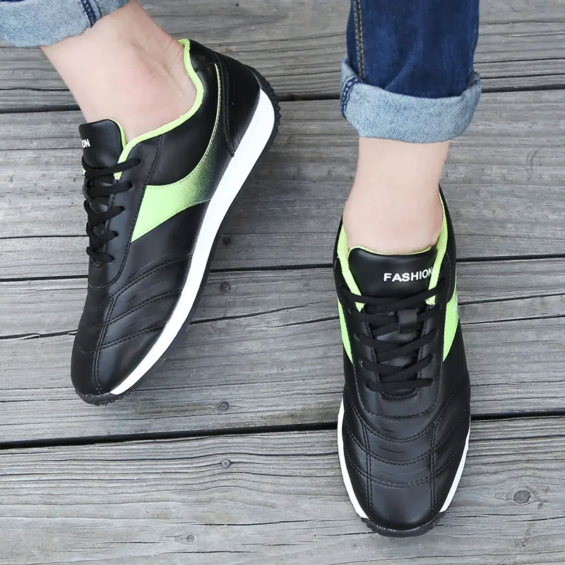 SUROM 2018 Autumn Male Trendy Shoes For Men Krasovki Lace up Breathable Sneakers Comfortable Flat Heel Men's Casual Shoes