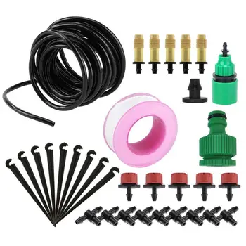 

10m Drip irrigation Hose Garden Automatic Pouring Drip Adjustable Watering Irrigation Set E5M1