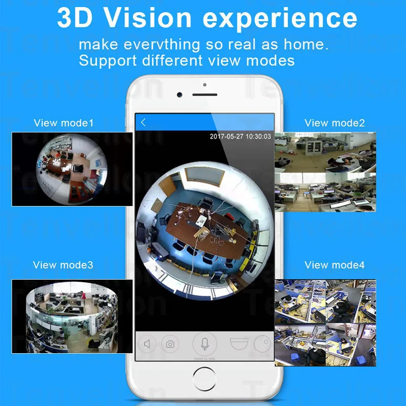 V380 360 IP камера Wifi мини умная панорамная камера P2P беспроводная камера рыбий глаз домашняя камера безопасности 360 градусов ночного видения
