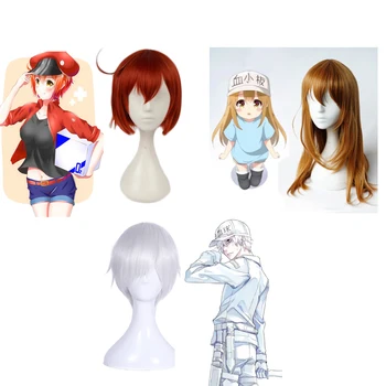 

Anime Cells At Work Platelet Red/White Blood Cell Cosplay Wig Props Hataraku Saibou Women Halloween Party Coaplay Accessorices