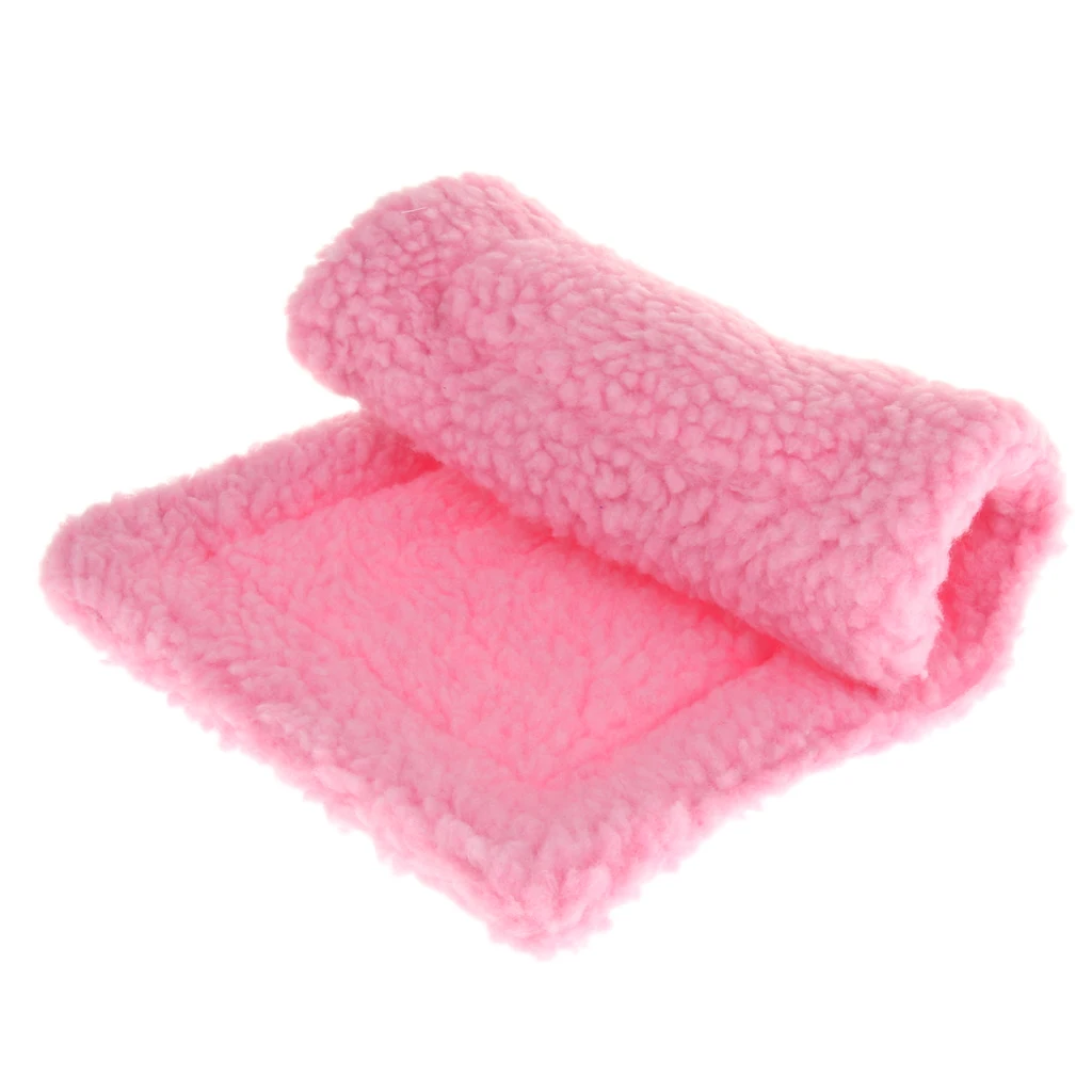 2 Pack Velvet Small Animals Warm Mat for Hamster, Guinea Pig, Ferret