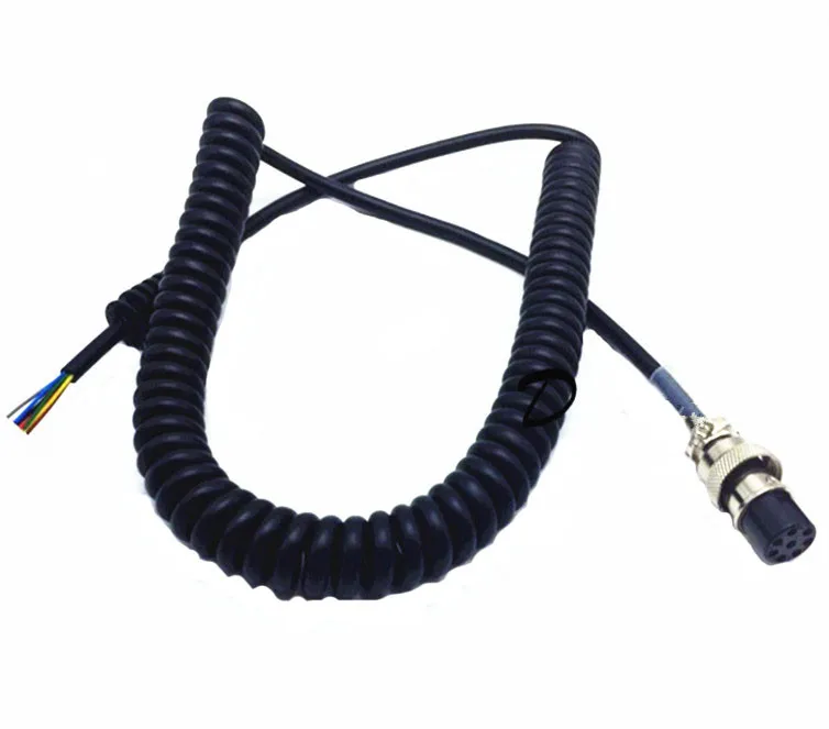 5pcs Diy Hand Microphone Cable For Alinco Radio Ems 57 Ems 53