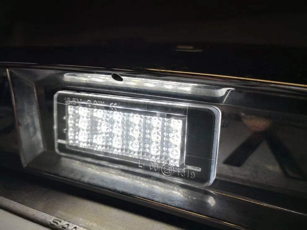 2 шт. без ошибок для RENAULT Modus Grand Modus Scenic II 5D Scenic III 5D ZOE Автомобильный светодиодный светильник с номером номерного знака, комплект для автомобиля