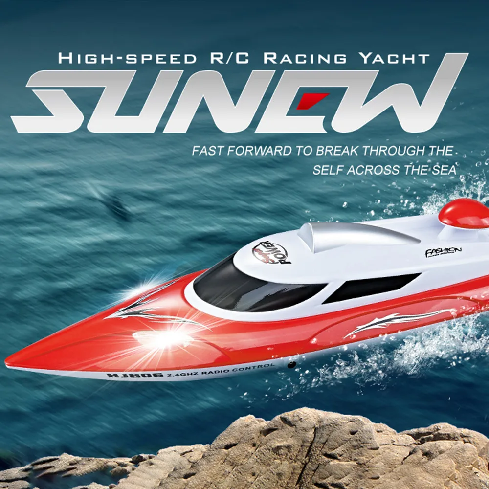

HJ806 RC Boat High Speed 35km/h 200m Control Distance Fast Ship RC Boat Racing