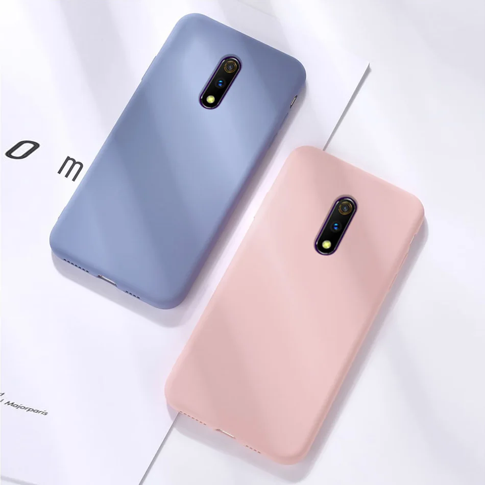 Realme X Original Phone Cases For Realme X Lite Liquid Silicone Fundas Case For Realme 3 Pro Cover protective Case for Realme X