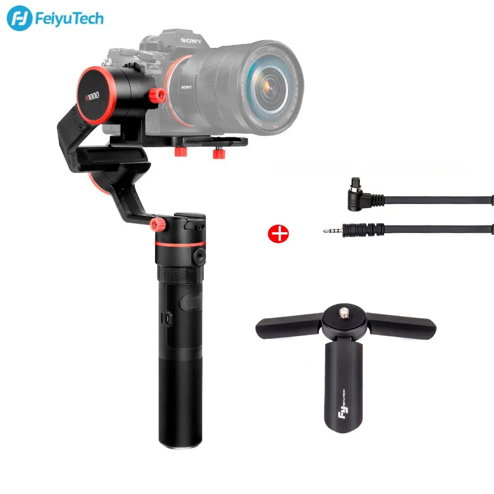 

FeiyuTech Feiyu a1000 3-Axis Phone Gimbal Stabilizer for a6500 Panasonic iPhone Sumsung GoPro Hero 5 Smartphone Payload 1.7KG