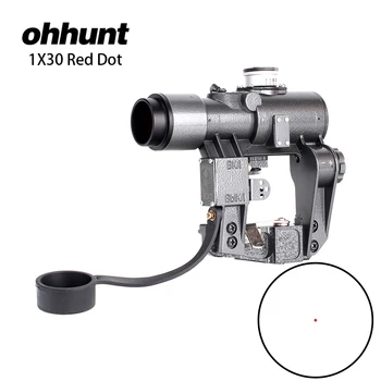 

Compact 1X30 SVD Red Dot Sight Hunting RifleScopes Rifle Tactical CQB Optical Scope fit Tigr SKS Style Side Mount