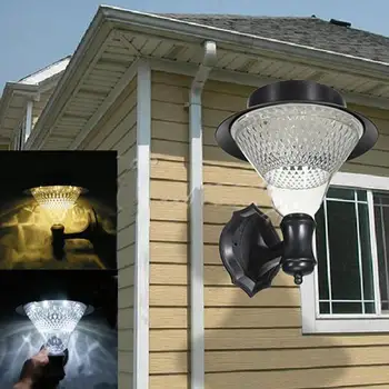 

1pcs Solar light 16 warm yellow light wall light garden landscape lamp LED solar power