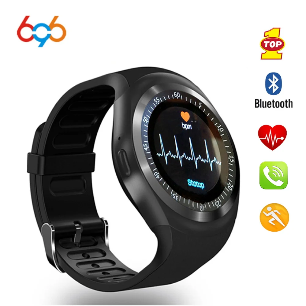 696 NEW Sport smart watch Y1HR Heart Rate monitor Passometer smart watch men Fitness Tracker smart bracelet Information Display