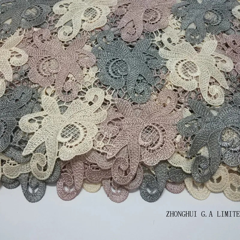 

Hight Quality 5YD Embroidered lace fabric Lace Embroidery African lace Polyester Reflective Lace Fabric For Summer dress