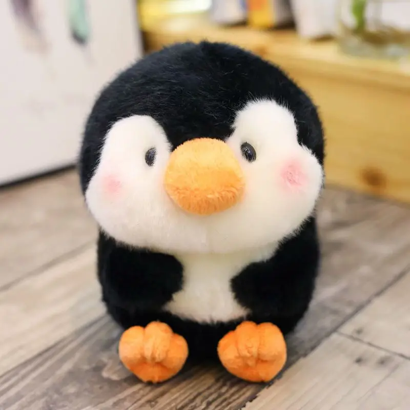 Nooer животные плюшевая игрушка Kawaii плюшевая круглая форма панда/пингвин/свинья/кролик/Хомяк тюлень Дельфин плюшевая кукла мягкая детская игрушка - Цвет: penguin