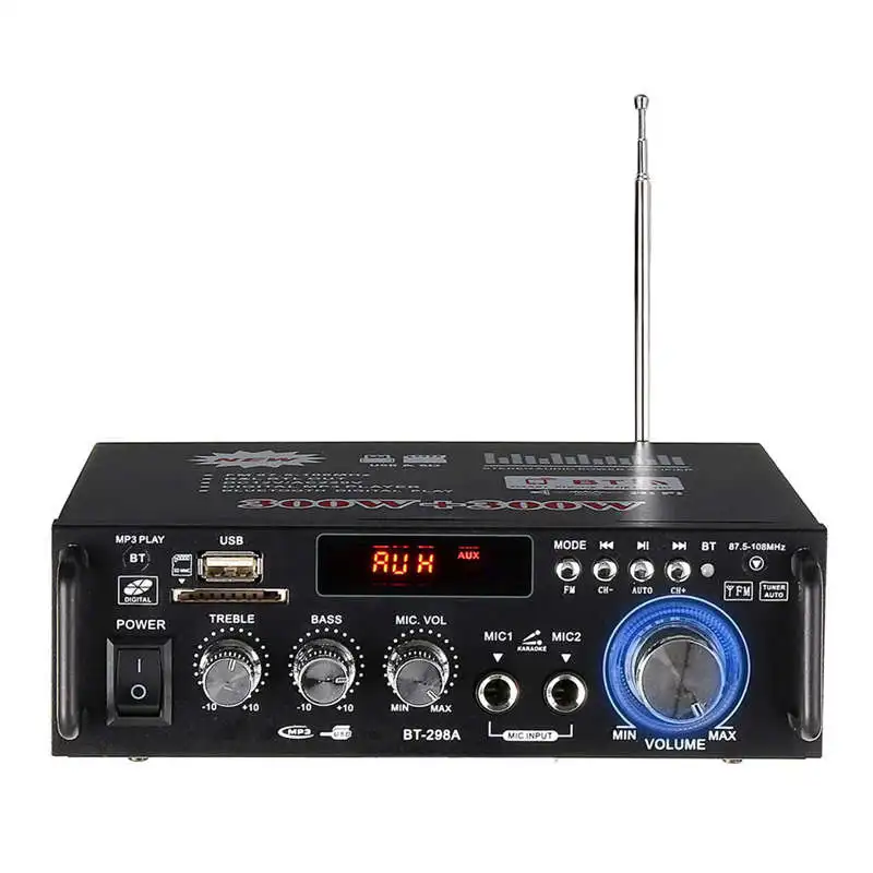 

600W Home Amplifiers Audio Bluetooth Amplifier Subwoofer Amplifier Home Theater Sound System Mini Amplifier Professional