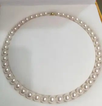 

free shipping 8-9mm AAA white 8-8.5 akoya south sea Pearl Necklace