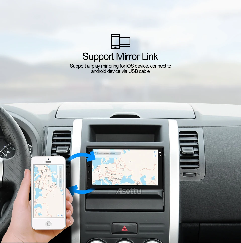 Cheap Asottu CWD7060 2G android 8.1 car dvd gps navigation radio video player stereo universal 2 din radio car multimedia player gps 20