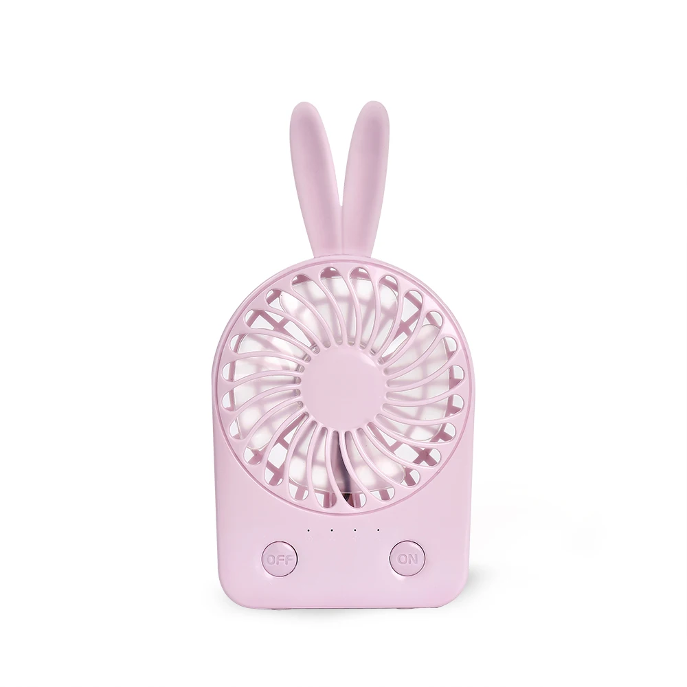 

New Mini portable hand held desk air conditioner cooler cooling usb Rechargeable mini rabbit fan