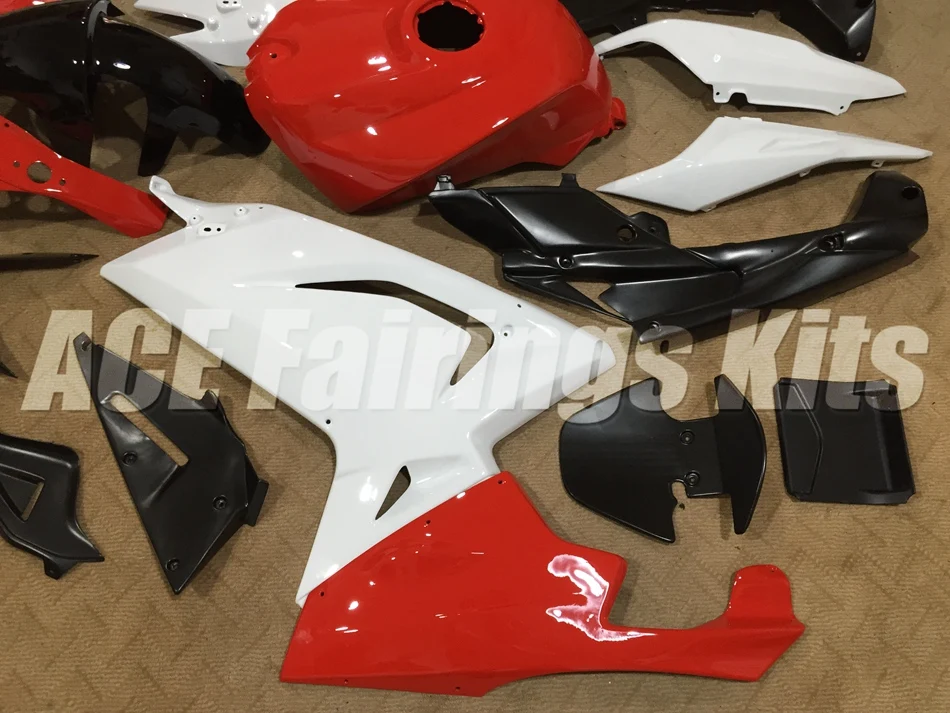 Литья под давлением ABS Полный комплект обтекателя подходит для Aprilia RS125 06 07 08 09 10 11 RS 125 2006 2007 2011 Обтекатели красного и белого цвета