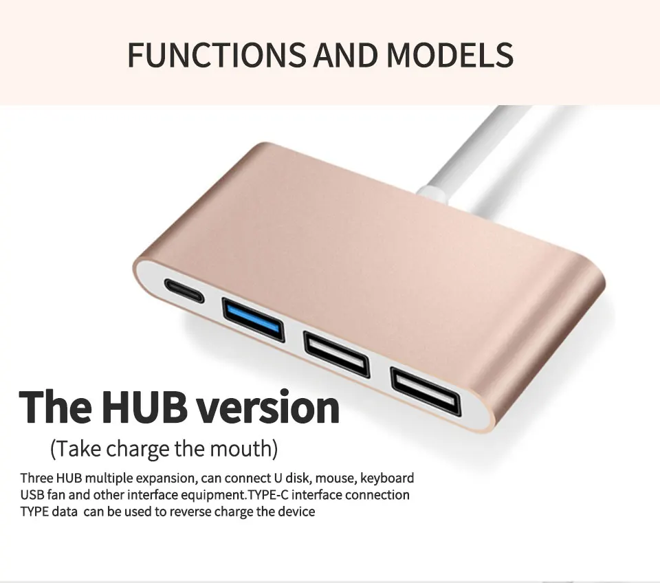  Type C to HDMI Cables USB 3.0 HDMI VGA Adapter  4K Thunder bolt 3 for New Macbook  Huawei  P20 Pro P20 Xiaomi USB HDMI (3)