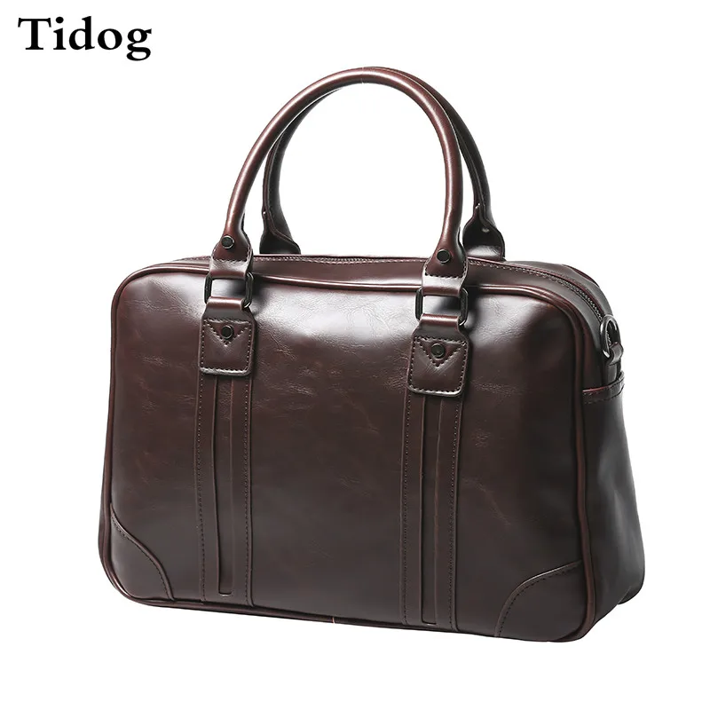 Tidog мужские сумки в стиле ретро на одно плечо наклонная сумка портфель|men briefcase|man