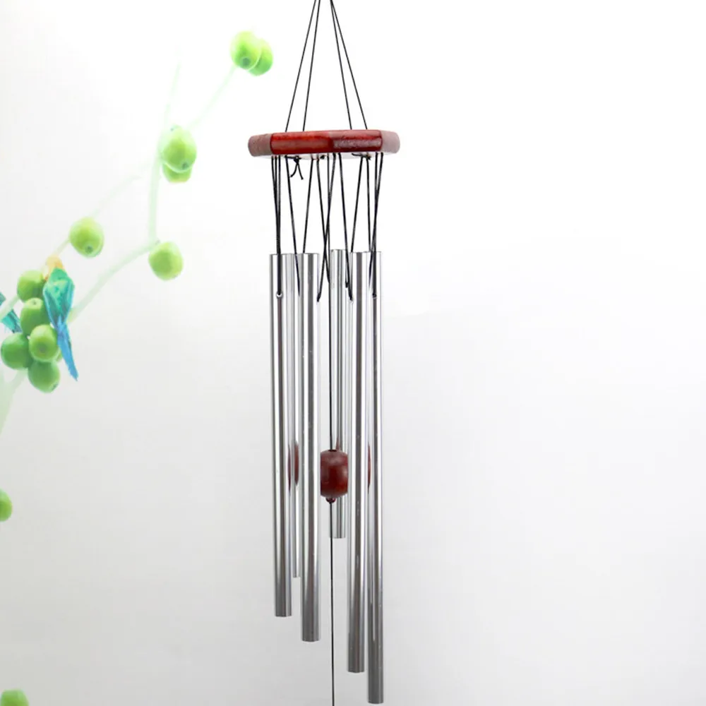Wind Chime Home Decor Metal Tubes Yard Ornament Outdoor Small Love Safe Healthy
