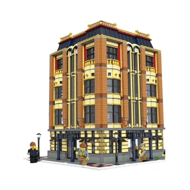 

7968Pcs Creative MOC City Street Building The Apple University Set Building Block Toys Children Gifts