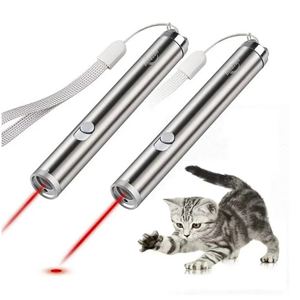 Светодиодная Лазерная игрушка для кота Pet кошатник интерактивный свет указка Когтеточка тренировочный инструмент красный горшок Упражнение целомудрия игрушка
