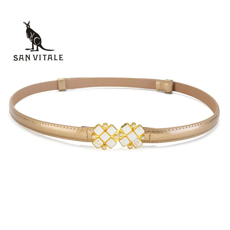 Belts Womens Belt Genuine Leather Wide Strap Elastic Woman Ratchet Black Stretch Buckles For