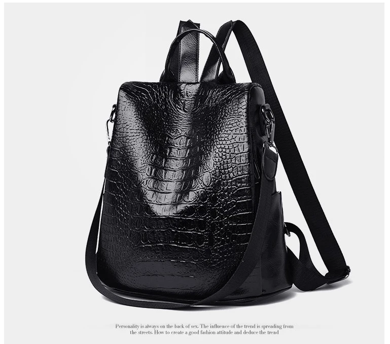 ZMQN женский рюкзак из крокодиловой кожи pu, рюкзак с защитой от кражи, рюкзак для путешествий, женская сумка для, zaino donna sac a dos femme C123