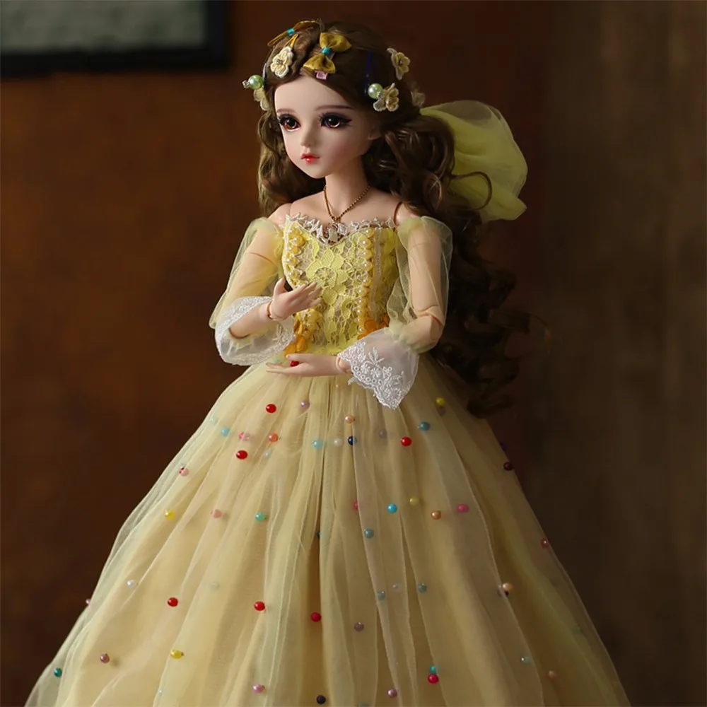 60 см BJD Baby Reborn Girl Кукла с одеждой парики обувь Силиконовое тело 1/3 Кукла Принцесса малыш игрушки Sansai