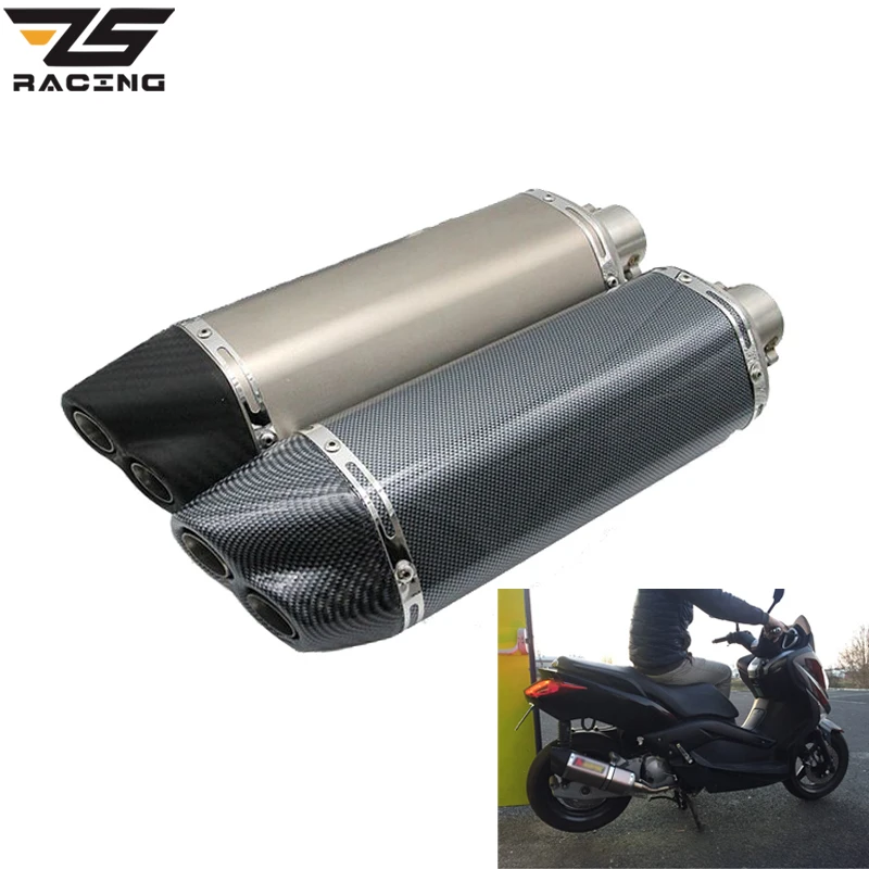 ZS Racing 51mm Universal Motorcycle Modified Exhaust Muffle Pipe Scooter GY6 CBR CBR125 CBR250 CB400 CB600 YZF FZ400 Z750 YZF600 |