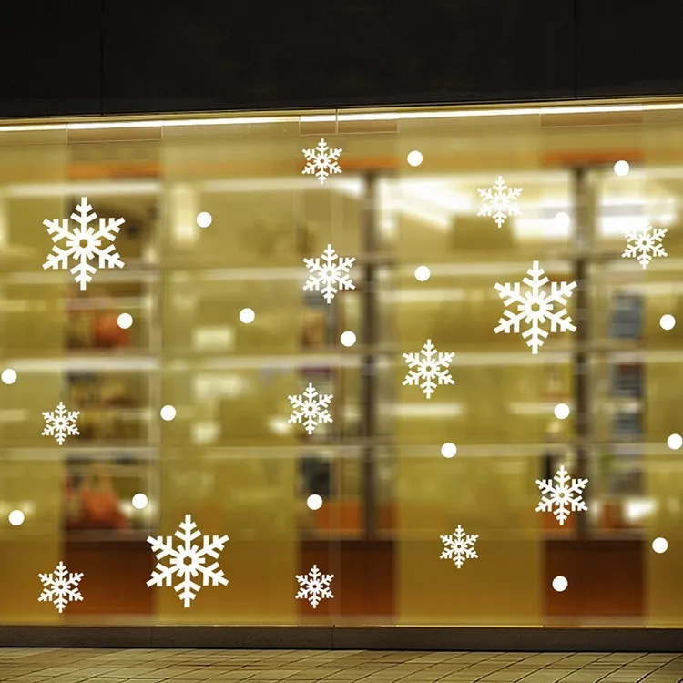 High Quality Creative Christmas Wall Sticker Frozen Snow Flakes Wall Decal Sticker Removable Wall Stickers