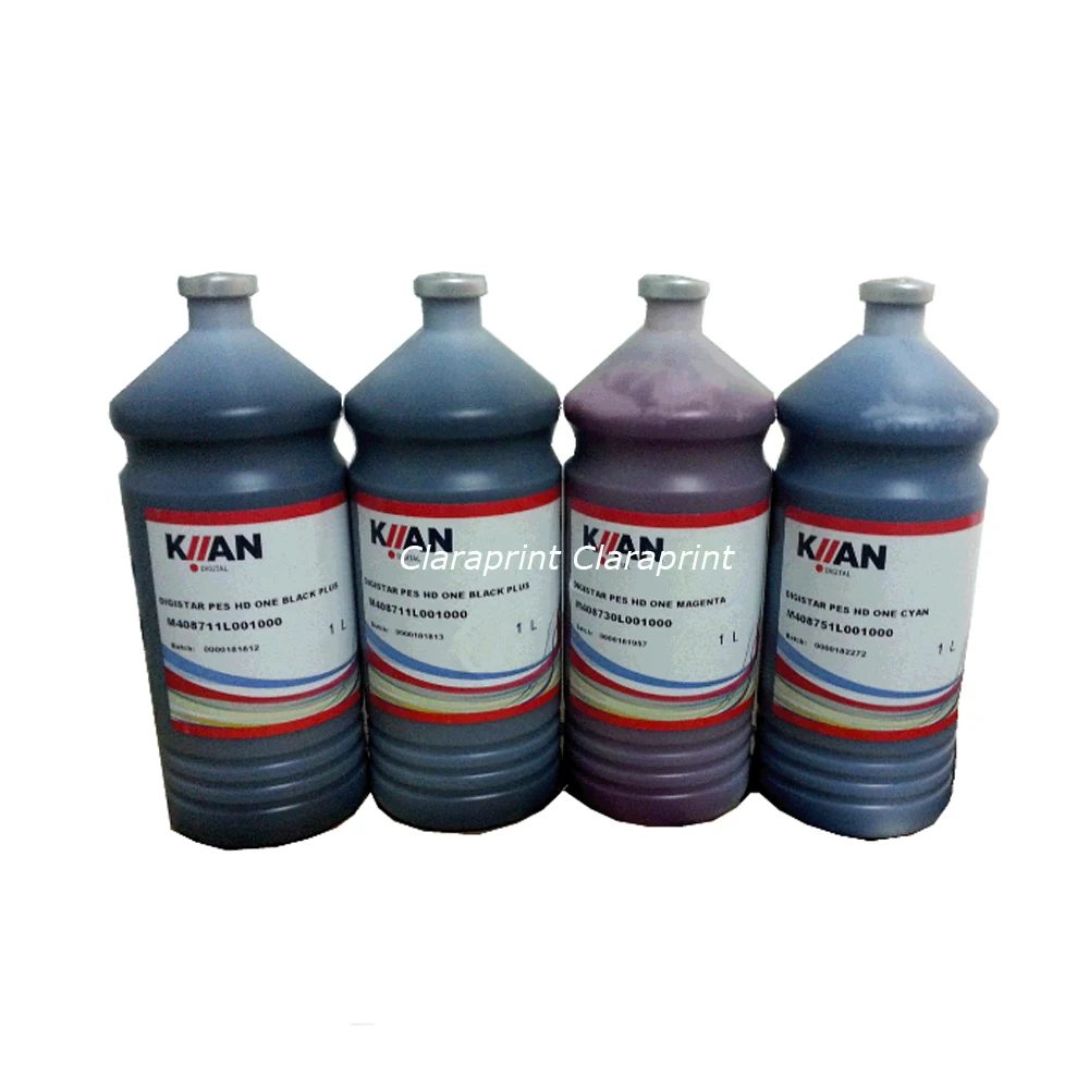 

4 colors/set Kiian Digistar Pes HD ONE Sublimation Ink for Transfer Printing 1000ml Bottle