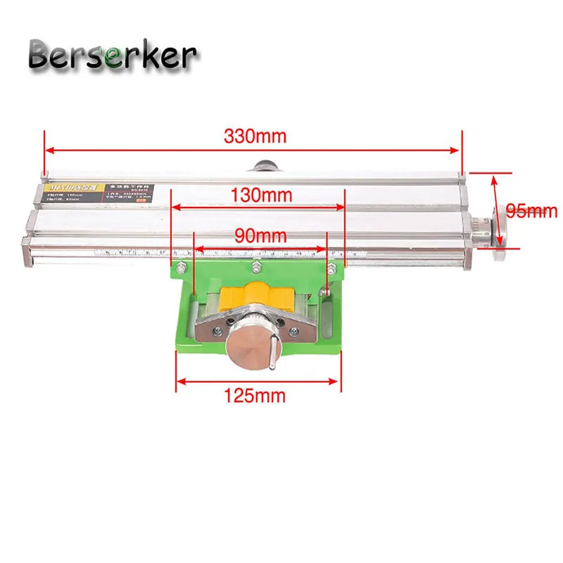 Berserker Precision Tools BG-6330 Aluminum Mini Compound Bench Woodworking Fixture Worktable X Y Axis Adjustment Free Shipping Berserker Precision Tools BG-6330 Aluminum Mini Compound Bench Woodworking Fixture Worktable X Y Axis Adjustment Free Shipping