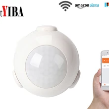 SmartYIBA приложение дистанционное управление Wi-Fi беспроводной, Пассивный, инфракрасный датчик движения сигнальный ПИР декотор движения для автоматизации умного дома