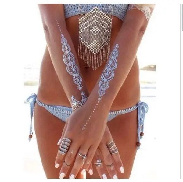 حار المؤقتة الوشم الذهب الوشم فلاش الوشم معدني الجنس المنتجات مجوهرات فراشة الهند الزهور الجسم الفن تاتو ملصقات حار المؤقتة الوشم الذهب الوشم فلاش الوشم معدني الجنس المنتجات مجوهرات فراشة الهند الزهور الجسم الفن تاتو ملصقات