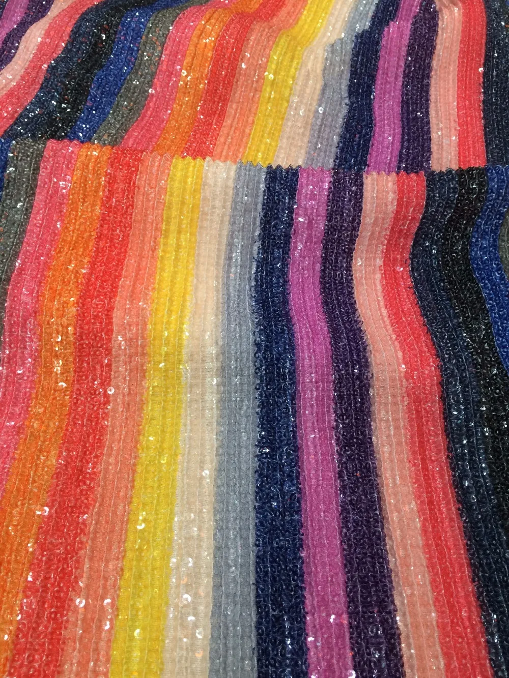 Tessuto Di Velluto Con Paillettes 3D - Per Hobby Creativi, Moda E Sartoria, Larghezza 1.45m - Foto 11