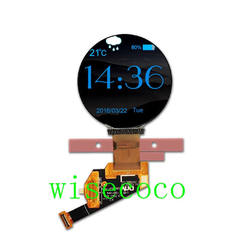 Носимые часы 1,39 дюймов OLED 35,4 мм* 35,4 мм 400X400 круглый экран