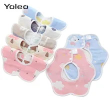 Детские нагрудники из хлопка для кормления ребенка слюнявчик нагрудник для младенцев Qute Печать мальчики девочки Удобная ткань бандана нагрудники Слюнявчик