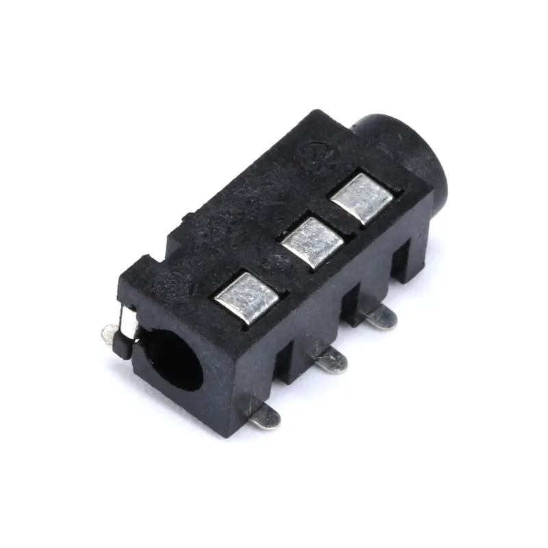 10PCS 3.5mm jack Female Audio Connector 4 Pin DIP Headphone Jack Socket PJ-320A PJ320A Audio Interface Audio Jack Black (4)