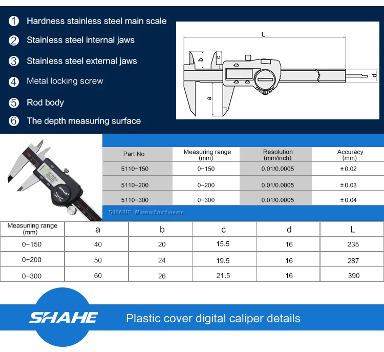 SHAHE IP54 Водонепроницаемый цифровой штангенциркуль messchieber электронный цифровой штангенциркуль 0-150 мм paquimetro цифровой