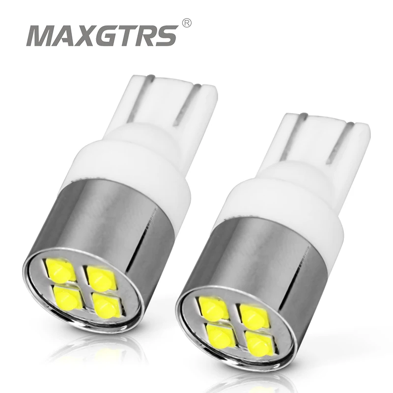 2XT10 194 W5W CREE чип Белый 4-SMD 20 Вт с линзой Canbus безошибочные лампы DRL для салона
