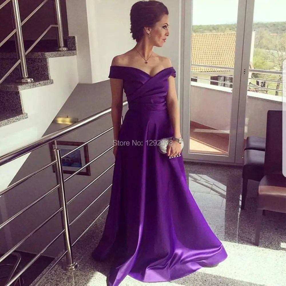 YNQNFS MD18 Wedding Party Dress Uit de Schouder Elegante 2018 Paars Moeder van de Bruid/Bruidegom Jurken Lange Outfits YNQNFS MD18 Wedding Party Dress Uit de Schouder Elegante 2018 Paars Moeder van de Bruid/Bruidegom Jurken Lange Outfits