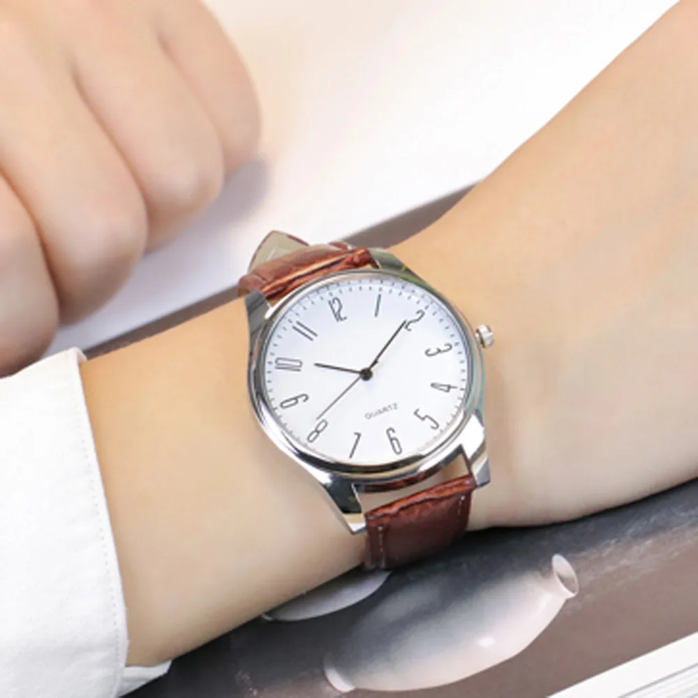 

New Fashion Simple Stylish Watch Men Elegant Business Wrist Watch Fashion Luxury Leather Quartz Wrist Watch Relogio Masculino
