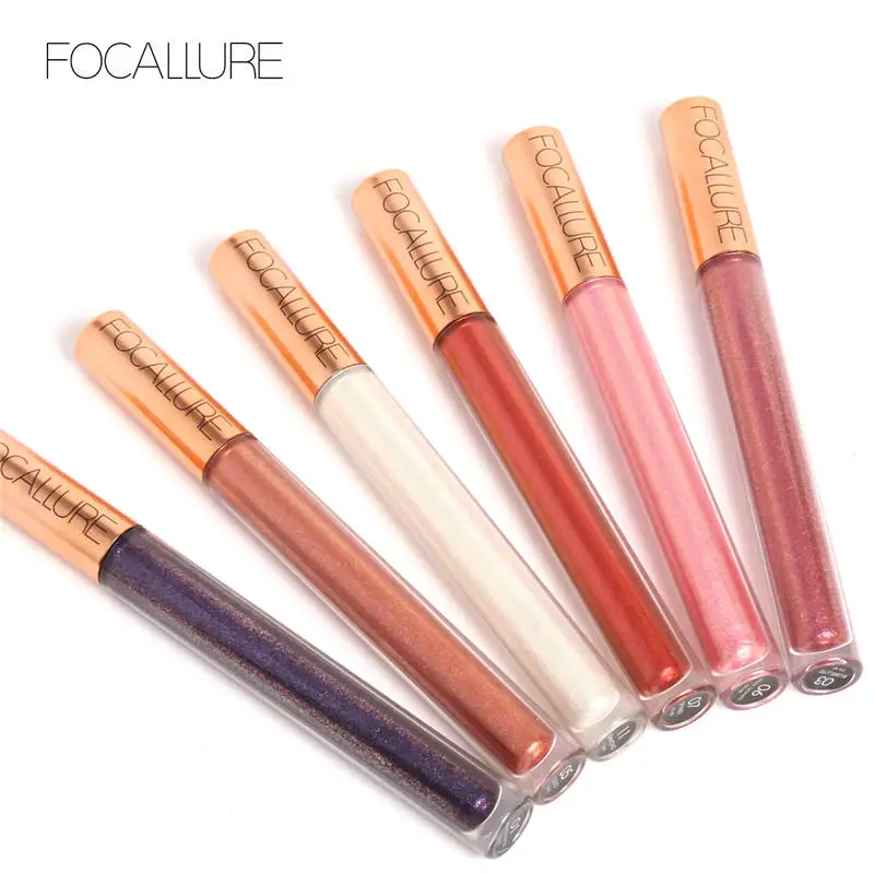 12 New Arrival Shimmer Lip Gloss Waterproof Matte Lipstick Metal Rose