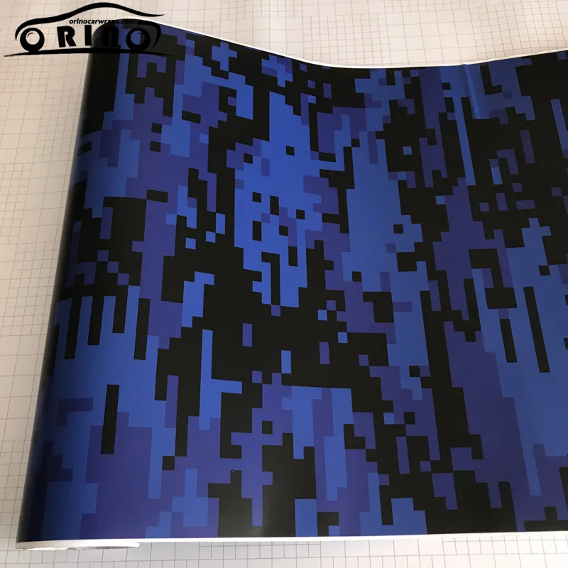 Blue Digital Camouflage Vinyl Film-3