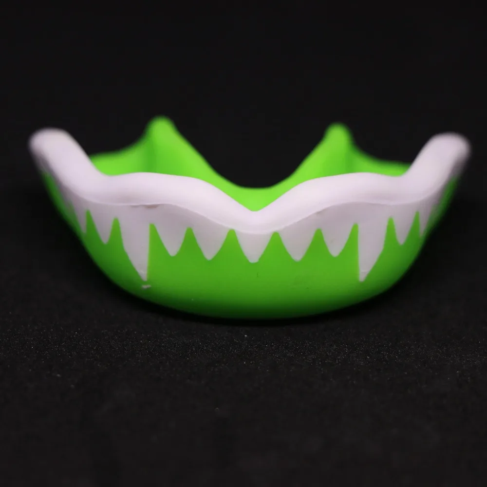 Protector de boca profesional para jóvenes, Protector de dientes, Protector de goma, Protector de boxeo, Rugby, gimnasio, deporte, Protector bucal, Verde