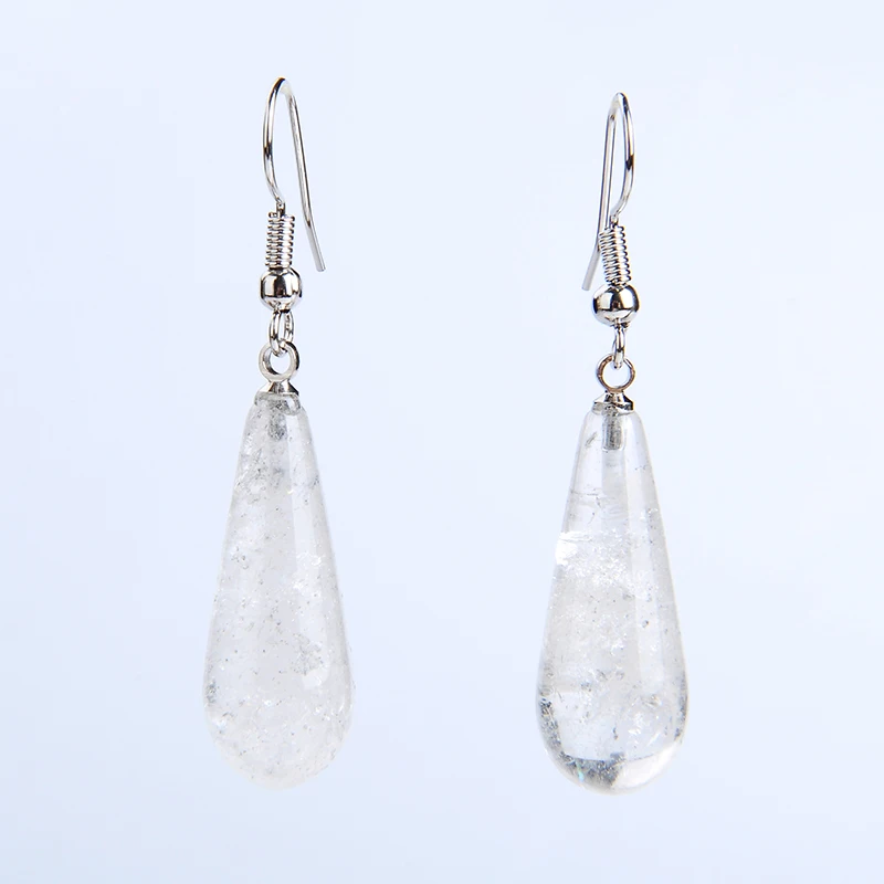Dangle Earrings Drop Earrings Crystal Earrings Natural Reiki Chakra Stone Tear Pendant Water Drop Dangle Earring
