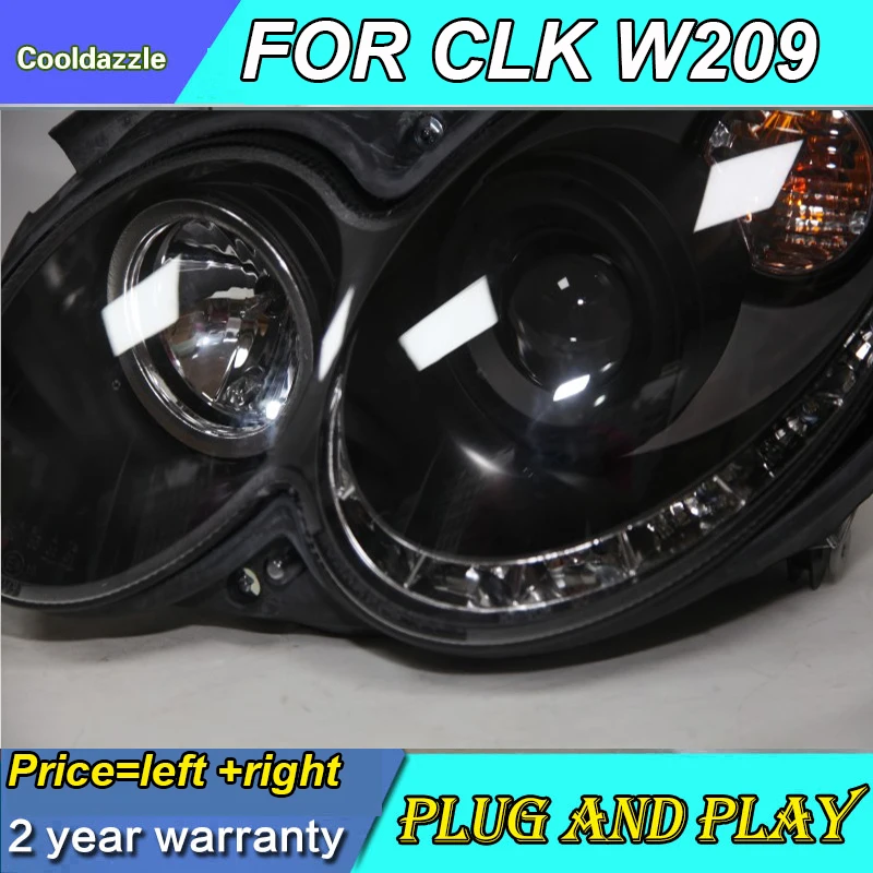 Для Mercedes Benz CLK W209 светодиодный головной светильник 2004 20052006 2007 2008 2009 год передние