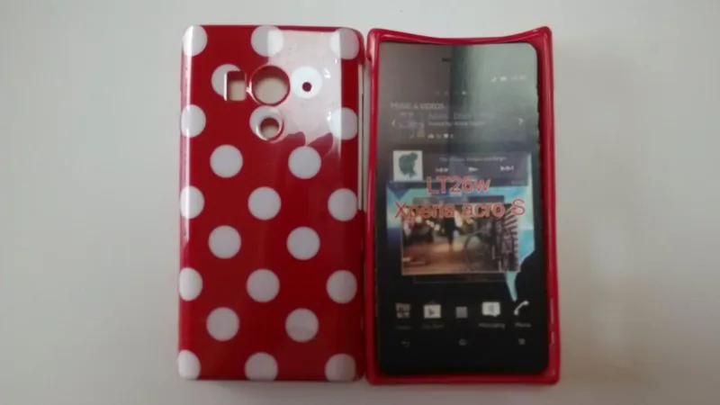 Sony Xperia acro S LT26w Polka Dots Case (3)